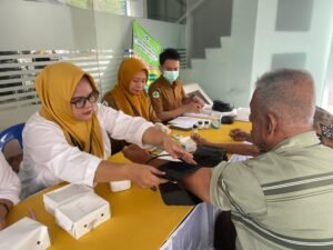 Tingkatkan Pelayanan, BRI Luwuk Gelar Pemeriksaan Gratis Nasabah Pensiunan