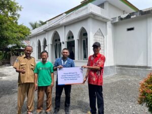 BRI Luwuk Salurkan Bantuan Program Peduli untuk Pembangunan Masjid Nurul Jihad di Kecamatan Toili