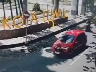 Tangkapan layar CCTV Pemda Banggai di Lapangan Alun-alun, Kelurahan Karaton. [Foto : DKISP Banggai]